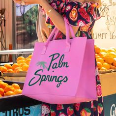 This tote bag is made from textured vegan leather with a metal snap closure. This spacious bag can fit your laptop, wallet, phone or anything you need to get through your day. There is a 6" interior pocket, perfect for the little things that can easily get lost in your handbag. Each tote has an exciting phrase that is specific to our brand, making this the perfect bag for all personalities. WHY VEGAN LEATHER FABRIC?: It is a animal-friendly alternative to using real leather. When done well it ca Trendy On-the-go Bag With Snap Closure, Pink Bags With Snap Closure For Daily Use, Tote Shoulder Bag With Laptop Sleeve For Shopping, Shopping Tote Shoulder Bag With Laptop Sleeve, Spring Shoulder Bag With Snap Closure For Everyday Use, Spring Travel Bag With Snap Closure, Spring Bags For Daily Use With Snap Closure, Why Vegan, Palm Spring