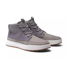 Men's Timberland Maple Grove Mid Sneaker - Medium Grey Nubuck Add the Maple Grove sneakers to your casual wardrobe. Durable, premium Timberland® leather and CORDURA® fabric and a lace-up style ensure a secure and comfortable fit. DETAILS: Upper made with Premium Timberland® Leather and CORDURA® fabric Lace-up style ReBOTL™ fabric lining containing at least 50% recycled plastic 45% of the rubber in the outsole is sourced from farms committed to regenerative agriculture Imported Regenerative Agriculture, Maple Grove, Fit Details, Timberland Mens, Shoe Care, Casual Wardrobe, Up Styles, Recycled Plastic, Agriculture