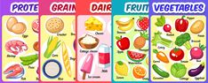 Food Groups For Kids, Toddler Vegetables, Spy Games For Kids, Daycare Curriculum, Hand Washing Poster, Student Posters, Free Bingo Cards, Free Poster Printables, Different Fruits And Vegetables