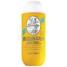 Brazilian 4 Play Moisturizing Shower Cream-Gel - Sol de Janeiro | Sephora Caramel Body Wash, Christmas Skincare, Mademoiselle Perfume, Coco Oil, Native Deodorant, Cupuacu Butter, Natural Body Wash, Maybelline Makeup, Aluminum Free Deodorant