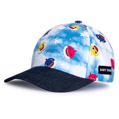 Nickelodeon Boys' Baseball Cap – Baby Shark Curved Brim Snap-Back Baseball Hat is the perfect choice for a summer full of having fun at playgrounds and hanging out at the beach. This cute Baby Shark snap-back baseball cap for boys is a perfect match that will look super cute with just about any outfit. Blue Adjustable Fit Baseball Cap For Summer, Summer Hats With Uv Protection For Playtime, Fun Summer Baseball Cap With Uv Protection, Fun Summer Baseball Cap With Curved Brim, Adjustable Fit Hats With Upf 50+ For Playtime, Summer Play Cap Hat, Summer Play Cap, Summer Baseball Cap With Uv Protection And Adjustable Fit, Summer Playful Snapback Trucker Hat