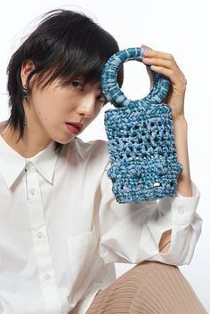 Sand Top Hand Bag, Raffia Hand Bag, Hand Crocheted Bottle Bag Handheld Bags With Braided Handles, Handheld Pouch With Detachable Handle For Shopping, Handheld Shopping Pouch With Detachable Handle, Handheld Crochet Bag With Removable Pouch, Blue Bags With Top Carry Round Handle, Crochet Top Handle Bag With Detachable Handle For Shopping, Pouch Crochet Bag For Errands, Crochet Pouch Bag For Shopping, Blue Bag With Round Handle For Daily Use