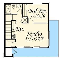 the first floor plan for a small house