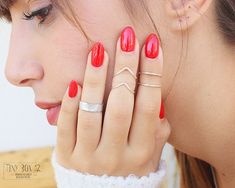 5 Knuckle Ring Set,  Stacking Rings, Stacking Midi Ring, Rings, Midi Rings, Ring Set of 3, Gift , Gi Rings Stacking, Knuckle Ring, Gift For Best Friend, Midi Ring, Knuckle Rings, Cuff Rings, Midi Rings, Best Friend Gift, Moonstone Ring