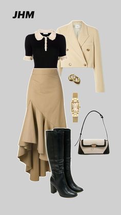 Long Skirt Fashion, Country Girls Outfits, Winter Fashion Outfits Casual, Stylish Work Attire, Dress Up Outfits, Interview Outfit, Airport Outfit, Casual Dinner Outfit, Korean Outfits