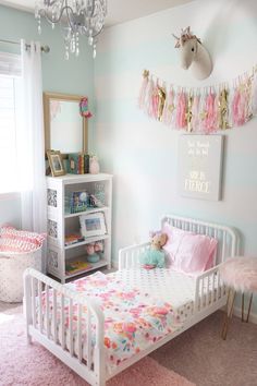 Decorating Toddler Girls Room, Unicorn Bedroom, Jenny Lind, Toddler Rooms, Toddler Bedrooms, Daughters Room