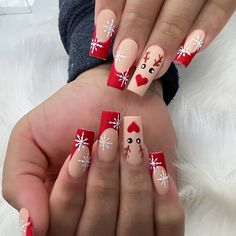 Szybsza dostawa. Lepsza obsługa Ballerina Nails Designs, Nail Shapes Square, Nail Art Noel, Winter Nail Art, Nail Forms, Nail Patterns