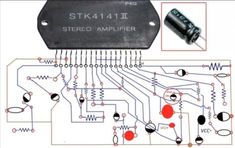 an electronic circuit diagram showing the components