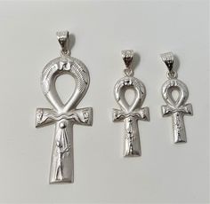 Akhenaten Ankh (Key of Life) pendant - Sterling Silver - You'll be impressed by the quality and great details please contact us if you need a specific order Please contact us if you have any question, thank you for visiting our shop.You can purchase this pendant only or with its chain Our official page https://www.facebook.com/fromegyptwithlove.epy/ You can purchase this pendant only or full necklace , for its chain contact us to add it You can purchase this pendant only or with its chain Silver Ankh Necklace For Ceremonial Use, Silver Ankh Necklace For Ceremonial Occasions, Traditional Silver Ankh Jewelry, Traditional Ankh Silver Jewelry, Traditional Ankh Collectible Jewelry, Traditional Collectible Ankh Jewelry, Old Cairo, Key Of Life, Cairo