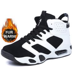 Fashion Men's Casual Shoes - High Top Great Cushion Basketball Sneaker (D15)(MSA2) White Lace-up High-top Sneakers For Winter, Winter Breathable High-top Sneakers, White Synthetic High-top Sneakers For Outdoor, Breathable High-top Sneakers For Winter, Black Winter Sneakers With Round Toe, Winter Breathable Lace-up Sneakers, Breathable Winter High-top Sneakers With Round Toe, White Winter Sneakers With Cushioned Footbed, White High-top Winter Sneakers