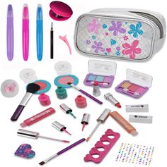 Our advent calendar makes-up set includes 3 hair chalks, 3 brushes, 3 nail polishes, 2 lipsticks, 2 shadow palettes, 2 lip gloss, 1 eyeliner, 1 toe separator, 1 sheet body jewels, 1 nail file, 1 powder compact, 1 blush, 1 hair clip, 1 mirror, 1 cosmetic bag The countdown to christmas is almost as fun as the holiday itself, and with every passing day, your kid’s excitement will only escalate as Santa's arrival nears. Keeping kids busy on cold December days isn’t always easy. Luckily, this perfect Cold December, December Days, Keeping Kids Busy, Funny Harry Potter Jokes, Toe Separator, Barbie Doll Accessories, Advent For Kids, Day Countdown, Hair Chalk