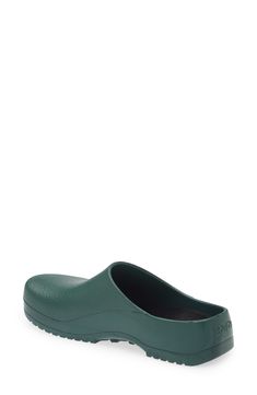 Crafted from dirt- and water-resistant faux leather with ample cushioning and arch support, this lightweight slip-on is built for easy grab-and-go comfort. Water-resistant Removable, cushioned insole with arch support Synthetic upper/textile and synthetic lining/synthetic sole Imported Green Synthetic Clogs With Cushioned Footbed, Waterproof Synthetic Clogs, Waterproof Functional Clogs For Sports, Functional Closed Toe Synthetic Clogs, Waterproof Functional Synthetic Clogs, Functional Synthetic Closed Toe Clogs, Functional Waterproof Closed Toe Clogs, Slip-resistant Green Slip-on Clogs, Durable Green Slip-on Clogs