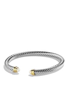 David Yurman Cable Classics Bracelet with Cultured Freshwater Pearls and 14K Gold, 5mm Bracelet With Pearls, Modern Silver Jewelry, Tourmaline Engagement Ring, David Yurman Bracelet, Preppy Jewelry, Pink Tourmaline Ring, Sterling Silver Rings Set, Blue Stone Ring, Jewelry Repair