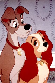 lady and the tramp from disney's animated movie