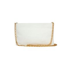 Penelope Leather Clutch in White Croc - The Well Appointed House Zippered Clutch, Lambskin Leather, Leather Clutch, The Well, Cross Body, Pouch, Zipper, Leather, Pink