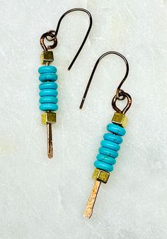 Small Earrings Minimalist Earrings Boho Earrings Gifts for Her Handmade Earrings Colorful Earrings Threader Earrings Customizable - Etsy Green Bohemian Earrings For Everyday, Artistic Turquoise Jewelry With Matching Earrings, Modern Copper Earrings As A Gift, Handmade Minimalist Threader Earrings, Minimalist Handmade Multicolor Earrings, Handmade Turquoise Earrings For Everyday, Modern Handmade Copper Earrings, Artisan Blue Hoop Earrings As Gift, Artistic Turquoise Earrings For Gift