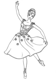 a drawing of a woman in a dress with her arms up and legs spread out