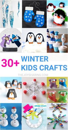 winter crafts for kids that are fun and easy to make