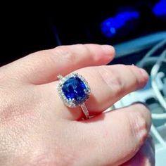 Halo Sapphire Ring, Blue Sapphire Engagement Ring Halo, Sapphire Engagement Ring Halo, Engagement Ring Halo, Blue Sapphire Engagement Ring, Ring Halo, Sapphire Engagement Ring Blue, Sapphire Engagement Ring, Sapphire Engagement