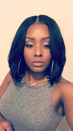 Pressed Natural Hair, Sew In Hairstyles, Quick Weave Hairstyles, Pelo Afro, Relaxed Hair, Lace Closure Wig, Closure Wig, Short Wigs