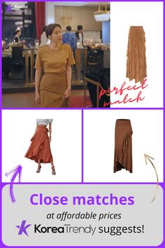 kdrama outfits female penthouse fashion-Skirt
 information (Ep#1-4)