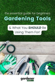 The 15 Most Common Gardening Tools - and How to Use Them! Gardening Herbs, Herbal Garden, Herbs Plants, Digging Tools, Farm Tools, Gardening Books