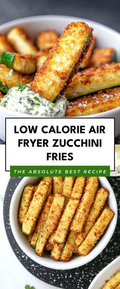 Image for Low Calorie Air Fryer Zucchini Fries Healthy Fried Pickles Air Fryer, Super Healthy Meals Low Carb, Healthy Air Fryer Pickles, Air Fryer Vegetable Fries, Zucchini Cakes Air Fryer, Low Calorie Dinners For One, Air Fried Bell Peppers, Airfryer Sausage And Veggies, Quick Veggie Snacks