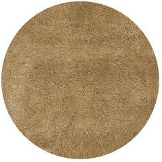 a round brown rug on a white background