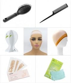 SKU: CA2204 Wig Beginner, Black Hair Natural, Lace Wig Glue, Wig Glue, Silicone Tape, Glue Tape, Wig Stand, Grey Ombre, Wig Caps