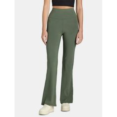 Avia Flare Pants Size: XS.  Color: Green.  Gender: female.  Age Group: adult. Leg Yoga, Functional Style, Flare Leg Pants, Off Duty, Style Icon, Flare Pants, V Shape, Active Wear For Women, Yoga Pants