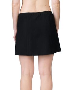 The perfect mini skirt does exist. With lingerie detailing & a low rise fit, Anna October's Barbe Mini Skirt is a fresh update on the classic black mini. Details: Color: Black. 62% polyester, 33% viscose, 5% elastane. Dual slits with hook & eye fastenings at front. Zip closure . Low rise. Made in Ukraine. Fits true to size. Model is 5' 5 and is wearing a size S This plus size skirt pairs easily with a fun printed blouse or a basic tee ANNA OCTOBER Barbe Mini Skirt in Black | Black | Skirts | Materials & Care Instructions: ['62% Polyester, 5% Elastane, 33% Viscose', 'Imported'] Chic Black Mini Bottoms, Black Mini Skirt For Night Out With Short Inseam, Black Relaxed Fit Short Mini Skirt, Black Mini Bottoms For Spring, Chic Black Short Swim Skirt, Black Fitted Mini Bottoms, Black Mini Hem Skort For Night Out, Black Mini Skirt With Short Inseam And Lined, Chic Black Mini Swim Skirt