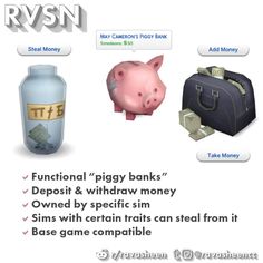 an image of money and piggy banks