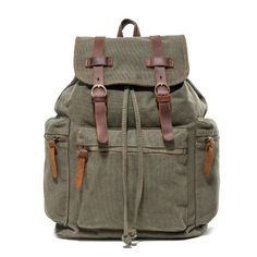 This slender and convenient backpack for students from Innovato Design is exceptionally handcrafted from first-class canvas material with polyester lining. It has a calm and concise sense of fashion, making it perfect for students who love to organize their things and are fashionable at the same time. It features a 15-inch interior laptop compartment, zipper, and mobile pocket. Get yours now, and be ready to stand in the limelight.  Product highlights:   Fashionable and functional nursing bag  Made from 100% high-quality material  Carrying System: physiological curve back  Available in 8 fantastic color designs  Capacity: 20 to 35 Litre Urban Canvas Backpack, Functional Leather Backpack With Canvas Lining, Casual Canvas School Bag With Leather Handles, Rectangular Canvas Backpack With Pockets, Khaki Standard Backpack With Canvas Lining, Casual Canvas Bag With Leather Handles For School, Khaki Canvas-lined Standard Backpack, Urban Canvas School Bag, Standard Backpack With Waxed Finish For Daily Use