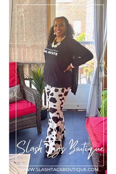 Be a trendsetter by repping our cow print bell bottoms! Don't miss out on this must-have, ultra-hot style this season. Cow Print Pants. Cow Print Bell Bottoms, Cow Print Pants, Printed Bell Bottoms, Hot Style, Jogging Suit, Suit Shirts, Print Pants, Puffed Sleeves Dress, Printed Pants