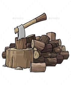 Pile of Woods Medieval Symbols, Cartoon Fire, Wood Pile, Cartoon Image, Cartoon Images, Character Ideas, Vector File, Cartoon Drawings, Cartoon Art