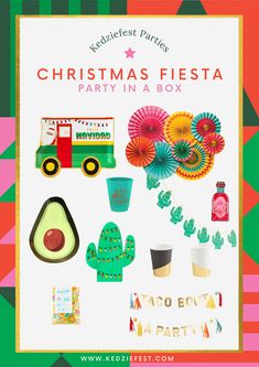 christmas fiesta party in a box