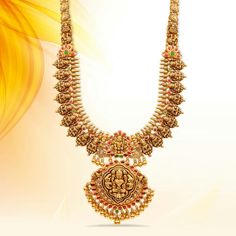 Nakshi Jewellery, Vanki Designs Jewellery, Antique Haram, 2024 Gold, Pretty Gold Necklaces, Buy Earrings Online