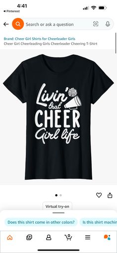 Cheerleader Girl, Cheer Girl, Girls Life, Shirts For Girls