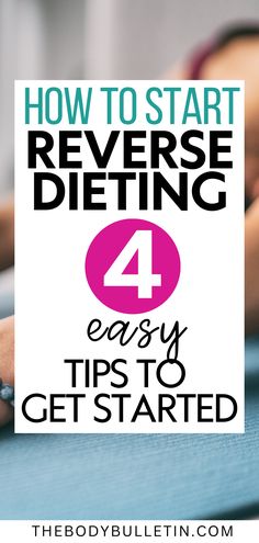 A woman showcasing balanced reverse dieting meal plan, with food portions, fat burning foods, and tips for achieving lasting reverse dieting results through flexible dieting.