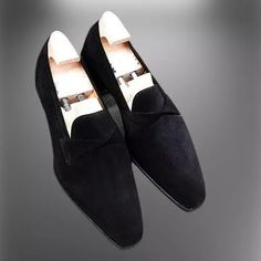 Handmade Mens Black suede moccasins, Men black suede dress shoes, Mens shoes | eBay Black Suede Slip-on Dress Shoes, Classic Suede Dress Shoes With Pointed Toe, Black Suede Slip-on Tassel Loafers, Business Black Suede Loafers, Semi-formal Suede Tassel Loafers With Round Toe, Suede Dress Shoes With Pointed Toe And Leather Sole, Pointed Toe Suede Dress Shoes With Leather Sole, Semi-formal Suede Dress Shoes With Moc Toe, Black Suede Loafers With Leather Sole