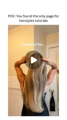 Hair Inspire Hub 💇🏻‍♀️✨❤️ on Instagram: "Hair Hack tutorial ✨❤️ 
#hair #hairstyle #hairinspo #hairideas #hairgoals" Long Hair Women, Creative Portraits, Hair Dos, Hair Hacks, Hair Goals, Hair Tutorial, Makeup Tips, Hair Makeup