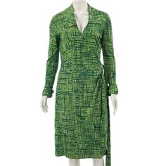 Vintage Iconic Diane Von Furstenberg Wrap Dress. Excellent Vintage Condition Silk Size 4 Green Print 2300a8852 #Bmf8523. Tags Vintage Wrap Dress Diane Von Furstenberg Designer Green Long Sleeve Dress, Wrap Dress Diane Von Furstenberg, Diane Von Furstenberg Wrap Dress, Vintage Wrap Dress, Green Print, Von Furstenberg, Diane Von, Diane Von Furstenberg, Wrap Dress