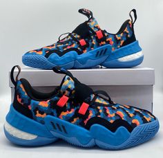 NEW Adidas Men's SIZE 9 Trae Young 1 PIXELS Sky Blue Basketball Shoes GY0289. New with box Will ship next day Casual Multicolor Basketball Shoes For Training, Casual Multicolor Basketball Training Shoes, Adidas Multicolor Sporty Basketball Shoes, Adidas Multicolor Casual Basketball Shoes, Multicolor Adidas Sneakers For Sports, Adidas Multicolor Sneakers For Sports, Adidas Multicolor Basketball Shoes, Adidas Lace-up Basketball Training Shoes, Adidas Logo Lace-up Training Basketball Shoes