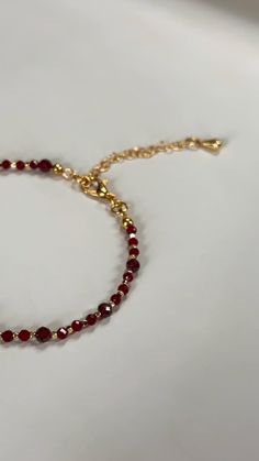 This red jade and garnet bracelet is more than just an accessory; it carries a sense of elegance.  The deep, passionate hues of the 4mm garnet stones are beautifully complemented by the warm, soothing tones of 3mm red jade beads. Each stone is carefully selected, ensuring that the piece is unique and made with attention to detail. Minimum length is 18,5cm with a 5,5cm extender. There is a same-day dispatch guarantee from London ✨❤️ Ruby Beaded Bracelets With Round Beads As Gift, Red Rondelle Beaded Bracelets As Gift, Elegant Burgundy Bracelets As Gifts, Elegant Red Beaded Bracelet With Natural Stones, Ruby Beaded Bracelets With Gemstone Beads As Gift, Elegant Red Beaded Bracelets, Ruby Beaded Bracelets As A Gift, Ruby Beaded Bracelets With Round Beads For Gift, Red Faceted Beaded Bracelets For Gifts