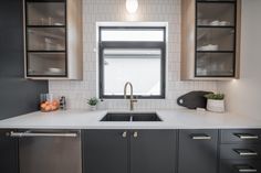 the kitchen is clean and ready for us to use in its new owner's home