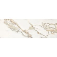 a white marble tile with gold veining