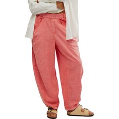 The Free People High Road Pull On Barrel Pant gives us the free-flowing comfort that makes every day feel easy. The washed-out fabric and tapered legs give us a beachside bohemian vibe, perfect for relaxed nights within earshot of crashing waves. Barrel Pants, High Road, Linen Blend Pants, Crashing Waves, Pull On Pants, Personal Marketing, Relaxed Style, Tapered Legs, Linen Blend