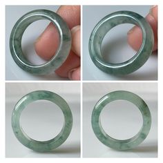 Untreated, Undyed, Authentic Natural Type A Burmese Jadeite Jade Handmade Band Ring ----------------------------------------------------- DETAIL SPECIFICATION ----------------------------------------------------- Inner Dia (內徑) : 17.1 mm (US size 6.75) Width (寬度) : 5.7 mm Thickness : 2.9 mm Weight : 3.5 g (17.5 ct) Color : Green Texture : Fine Transparency: Translucent Material : Fei Cui / Type A Jadeite jade/ Burma jadeite jade/ Natural Jadeite. Origin of Jade : Myanmar (Burma). ONLY ONE availa Classic Round Jade Jewelry, Gia Certified Green Round Rings, Gia Certified Green Rings, Aaa Quality Round Emerald Jewelry, Modern Green Emerald Ring, Jadeite Ring, Translucent Material, Laura May, Green Texture