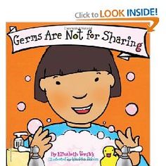 a children's book about germs are not for sharing