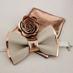 Rose Gold and ivory or white bow tie,mens gold white bow tie set, mens wedding bow tie, boutonniere lapel flower toddler bowtie gift by NevesticaBowTies on Etsy White Bow Tie Suit Accessories For Gift, White Bow Tie Suit Accessories As Gift, Elegant Gold Bow Tie For Gift, Elegant Gold Bow Tie Gift, White Suit And Tie Accessories With Bow For Gifts, White Bow Suit And Tie Accessories As Gift, White Suit And Tie Accessories With Bow As Gift, Elegant White Suit And Tie Accessories For Party, Gold Bow Suit And Tie Accessories As Gift